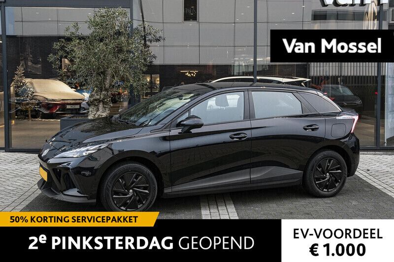 Zwart, metallic lak Gebruikt 2022 MG MG4 EV Hatchback | € 17.995 (Eerlijke prijs) - Afbeelding 1/4