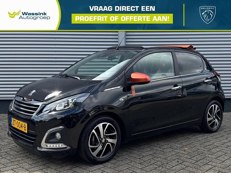 Zwart Gebruikt 2019 Peugeot 108 Roland Garros Hatchback | € 12.490 (Duur) - Afbeelding 1/4