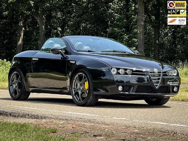 Zwart Gebruikt 2007 Alfa Romeo Spider Exclusive Cabriolet | € 21.899 (Super prijs) - Afbeelding 1/4