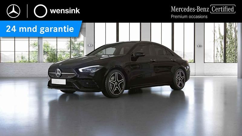 Zwart Occasion 2020 Mercedes CLA220 Premium Plus Sedan | € 33.850 (Eerlijke prijs) - Afbeelding 1/4