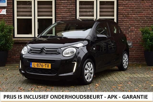 Zwart Gebruikt 2021 Citroën C1 Feel Hatchback | € 8.899 (Eerlijke prijs) - Afbeelding 1/4