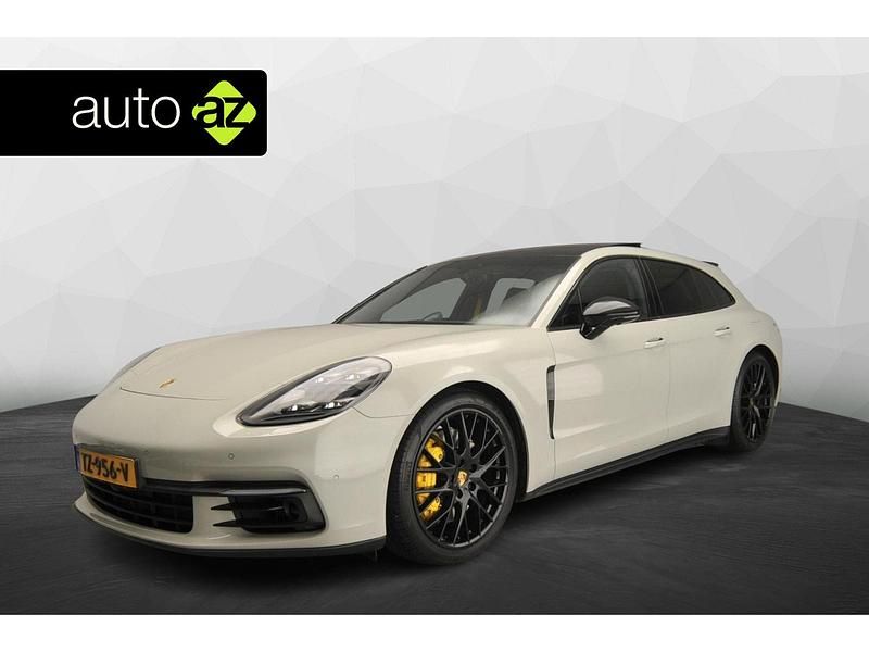 Zwart Gebruikt 2018 Porsche Panamera Turbo Sport Turismo Sedan | € 61.900 - Afbeelding 1/4