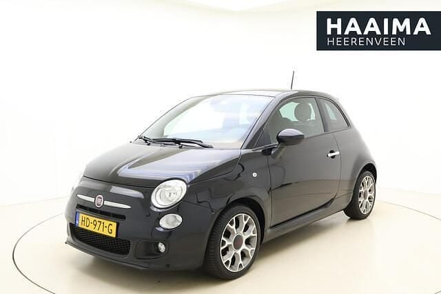 Zwart Gebruikt 2015 Fiat 500S Sport Hatchback | € 8.450 (Eerlijke prijs) - Afbeelding 1/3