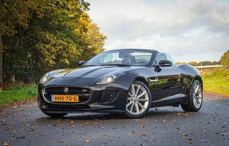 Zwart Gebruikt 2013 Jaguar F-Type S Cabriolet | € 39.750 (Super prijs) - Afbeelding 1/4