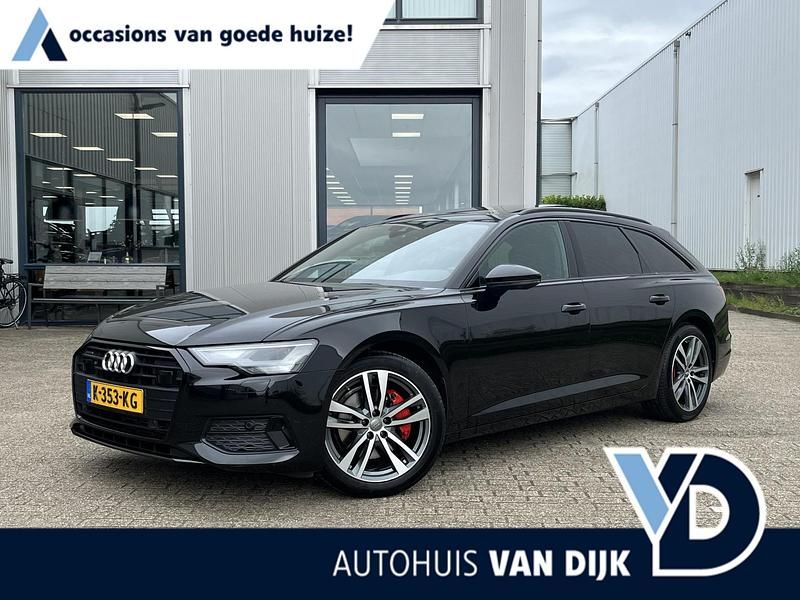 Zwart Gebruikt 2019 Audi A6 Sport Stationwagen | € 36.945 - Afbeelding 1/4
