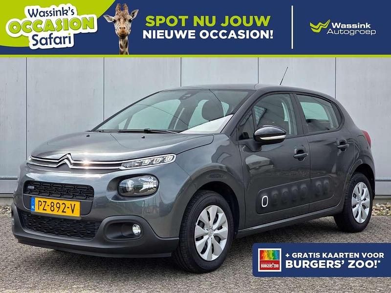 Grijs Gebruikt 2017 Citroën C3 Feel Hatchback | € 10.240 (Eerlijke prijs) - Afbeelding 1/3