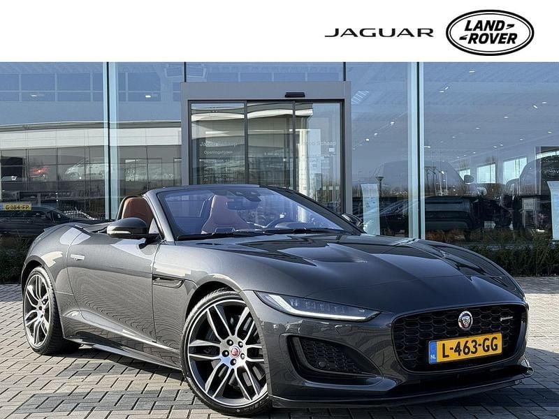 Occasion Jaguar F-Type R-Dynamic 452 PK (332 kW) 2021 Carpathian grey (grijs metallic)bruin Cabriolet