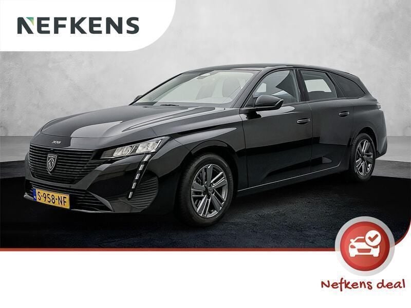 Zwart Gebruikt 2023 Peugeot 308 Business-Line Stationwagen | € 22.925 (Goede deal) - Afbeelding 1/3