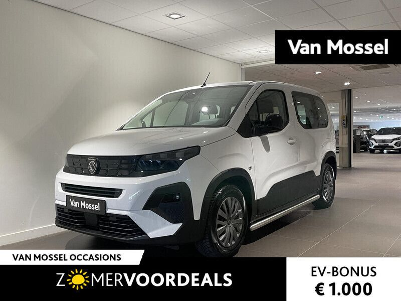 Wit Nieuw 2024 Peugeot e-Rifter Allure MPV | € 36.935 - Afbeelding 1/4