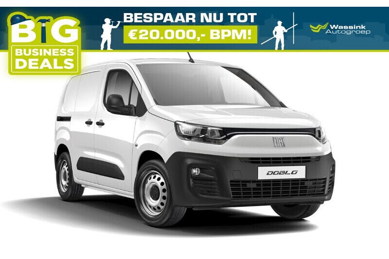 Gelato white Nieuw 2024 Fiat Doblò S MPV | € 20.799 (Eerlijke prijs) - Afbeelding 1/4