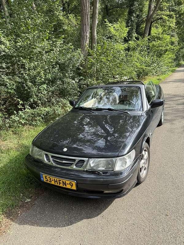 Zwart Gebruikt 2000 Saab 9-3 Cabriolet Cabriolet | € 9.200 (Duur) - Afbeelding 1/4