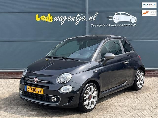 Zwart Gebruikt 2017 Fiat 500S Hatchback | € 11.940 (Iets duurder) - Afbeelding 1/4