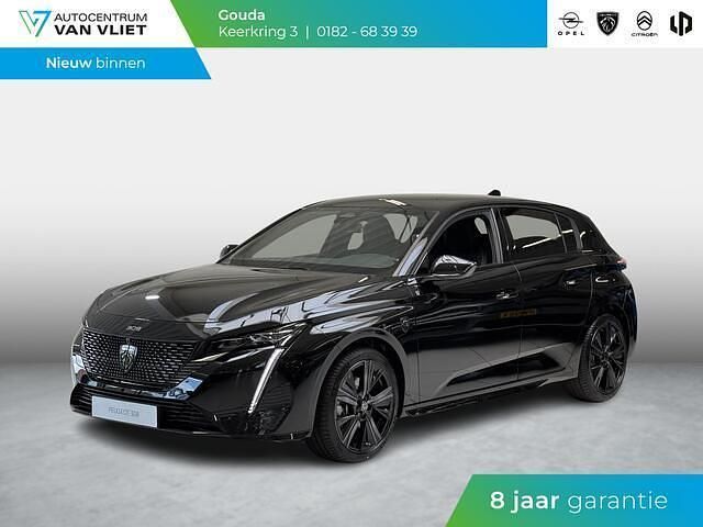 Zwart Nieuw 2025 Peugeot 308 GT Hatchback | € 40.850 (Eerlijke prijs) - Afbeelding 1/4