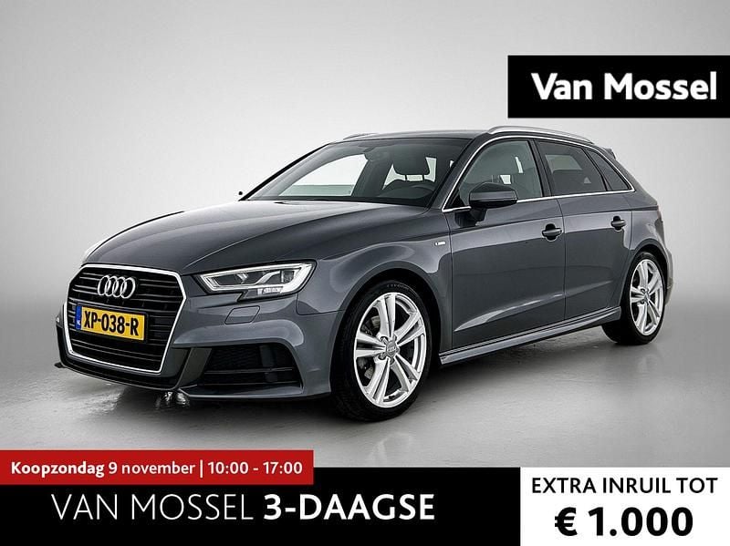 Grijs Gebruikt 2019 Audi A3 Sportback S-Line Hatchback | € 23.900 (Eerlijke prijs) - Afbeelding 1/4