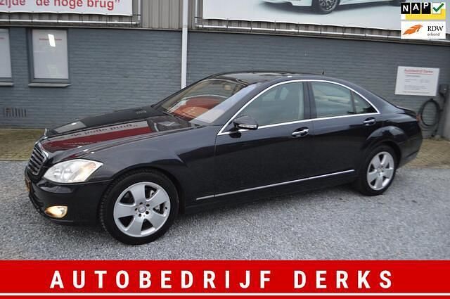 Zwart Gebruikt 2008 Mercedes S350 Prestige Sedan | € 9.950 (Eerlijke prijs) - Afbeelding 1/4