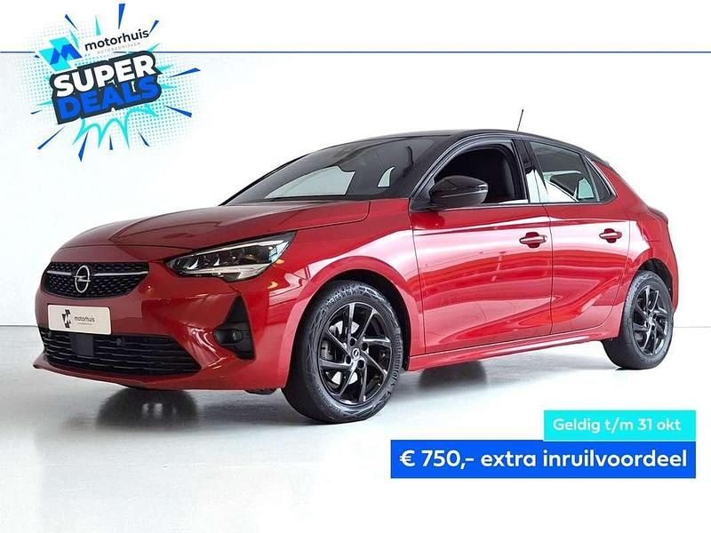 Rood Gebruikt 2021 Opel Corsa GS Line Hatchback | € 13.945 (Eerlijke prijs) - Afbeelding 1/4