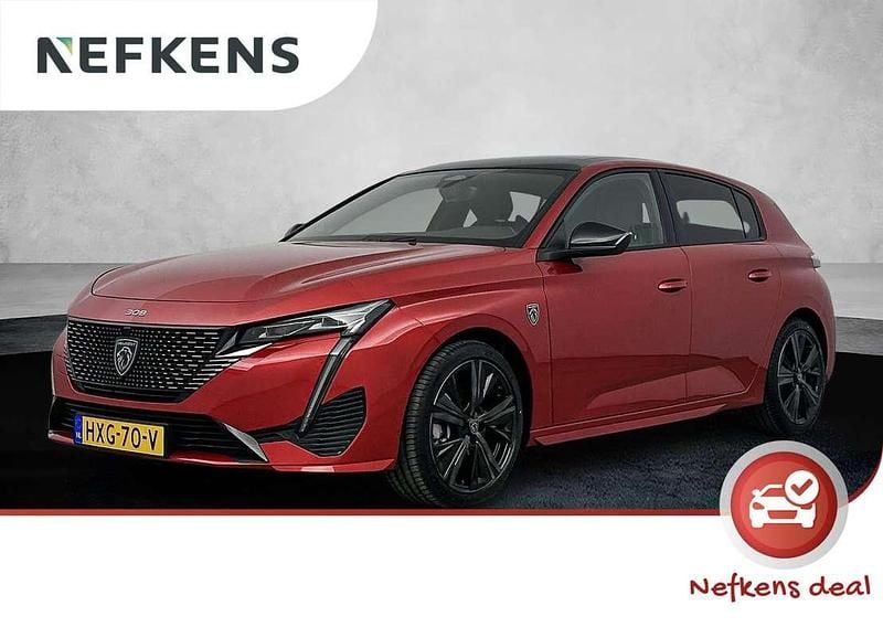 Rood Nieuw 2025 Peugeot 308 Premium Hatchback | € 31.725 (Super prijs) - Afbeelding 1/3