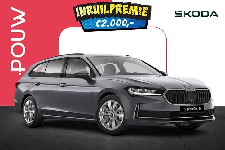 Grijs Nieuw 2025 Skoda Superb Stationwagen | € 45.750 (Eerlijke prijs) - Afbeelding 1/4