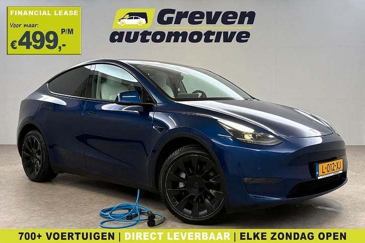 Occasion Tesla Model Y Long Range AWD 378 kW (514 PK) 2021 Blauw SUV