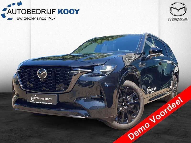 Zwart, metallic lak Nieuw 2025 Mazda CX-80 Homura-Line SUV | € 66.495 (Super prijs) - Afbeelding 1/4