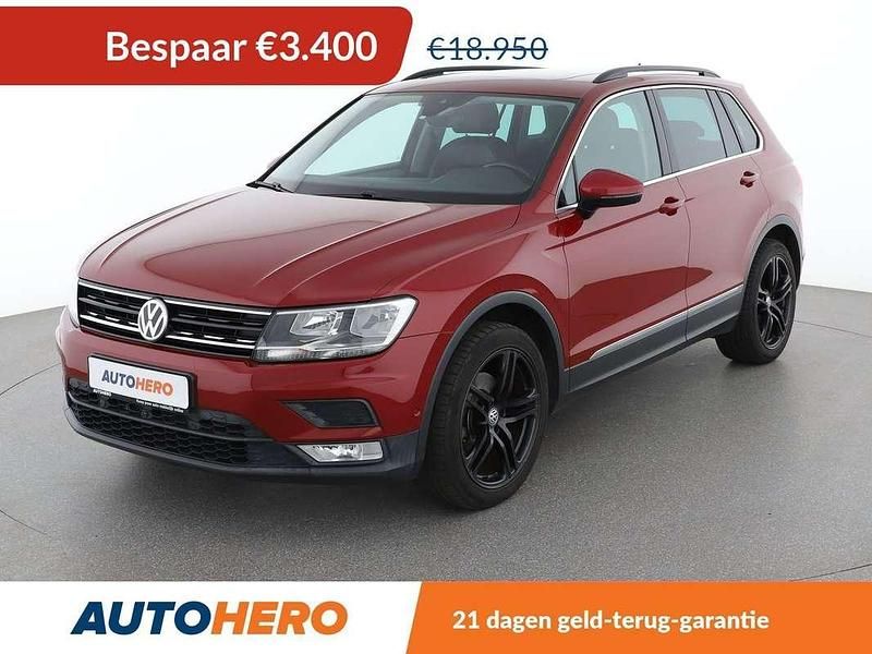 Rood Gebruikt 2016 VW Tiguan Comfortline SUV | € 15.749 (Super prijs) - Afbeelding 1/3