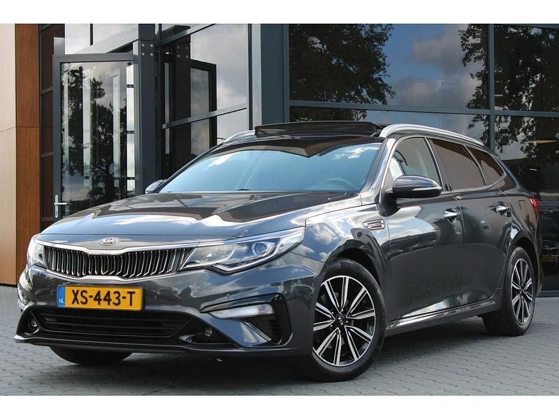 Grijs Gebruikt 2019 Kia Optima Stationwagen | € 22.950 (Eerlijke prijs) - Afbeelding 1/4
