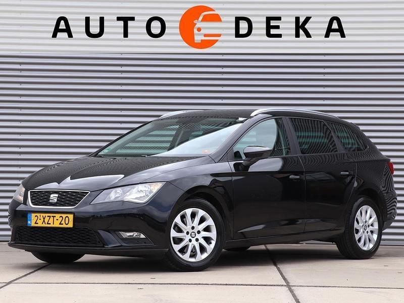 Zwart Gebruikt 2014 Seat Leon Ecomotive Stationwagen | € 7.950 (Eerlijke prijs) - Afbeelding 1/4
