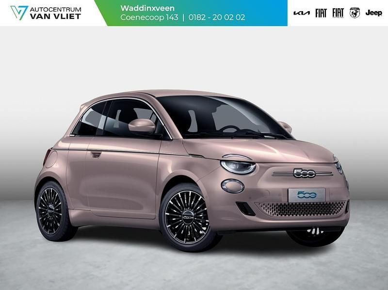 Roze Nieuw 2025 Fiat 500e La Prima Hatchback | € 38.915 - Afbeelding 1/4
