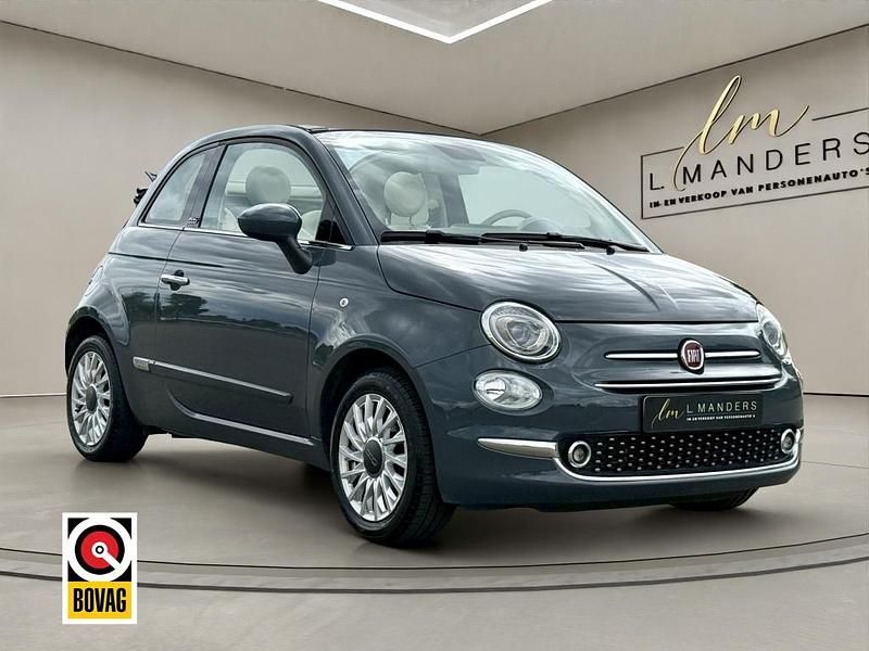 Grijs Gebruikt 2019 Fiat 500C Lounge Cabriolet | € 13.290 (Eerlijke prijs) - Afbeelding 1/4