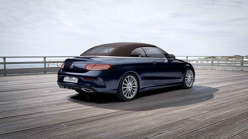 Blauw Occasion 2017 Mercedes C180 Prestige Cabriolet | € 28.850 (Eerlijke prijs) - Afbeelding 1/3