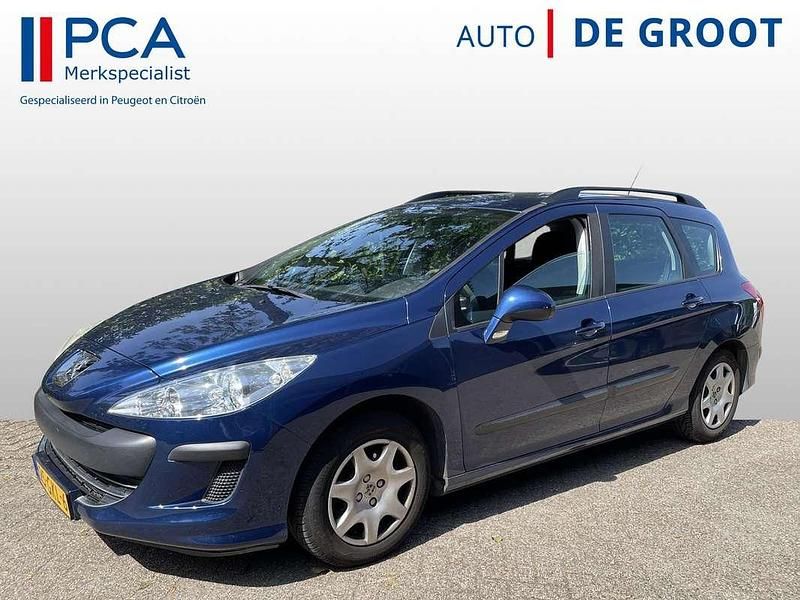 Blauw Gebruikt 2008 Peugeot 308 Active Stationwagen | € 1.895 (Eerlijke prijs) - Afbeelding 1/4