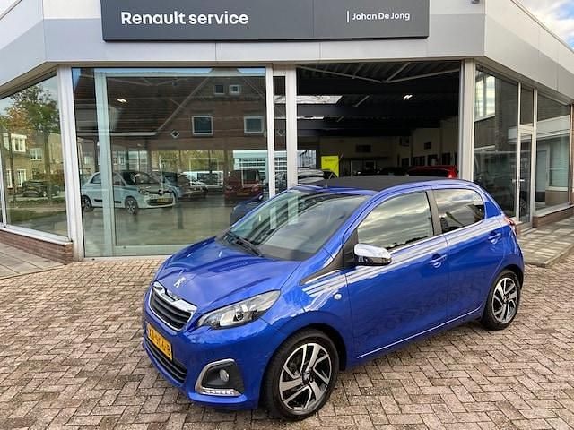 Blauw Gebruikt 2018 Peugeot 108 Top! Collection Hatchback | € 8.950 (Iets duurder) - Afbeelding 1/4