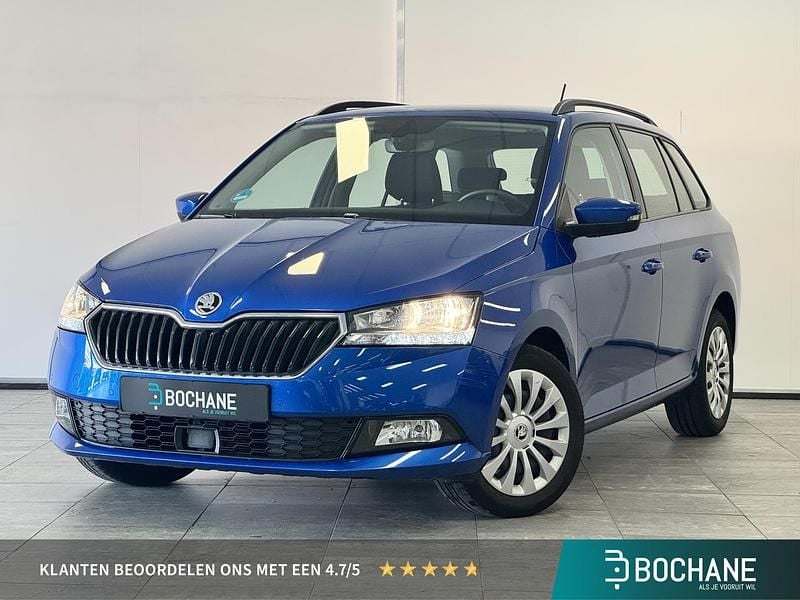 Blauw Gebruikt 2021 Skoda Fabia Ambition Stationwagen | € 14.240 (Eerlijke prijs) - Afbeelding 1/4