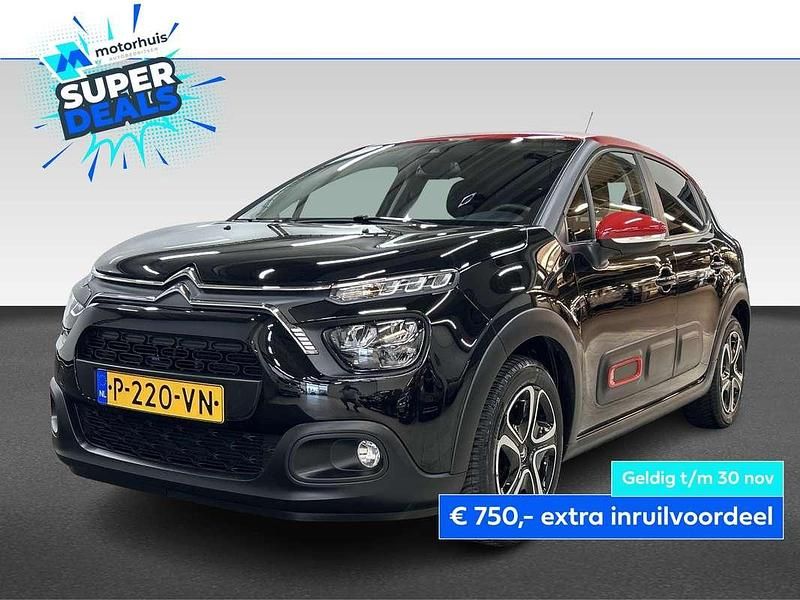Zwart Gebruikt 2022 Citroën C3 Feel Hatchback | € 12.445 (Goede deal) - Afbeelding 1/4