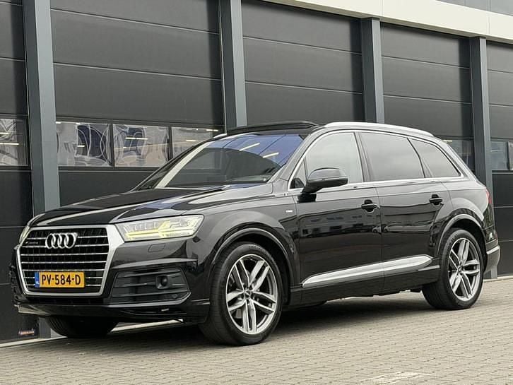 Zwart Gebruikt 2015 Audi Q7 S-Line SUV | € 18.450 (Super prijs) - Afbeelding 1/4