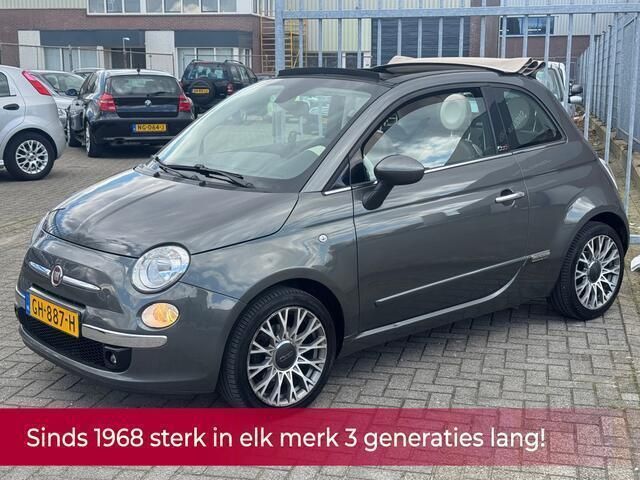 Grijs Gebruikt 2015 Fiat 500C Lounge Cabriolet | € 8.890 (Eerlijke prijs) - Afbeelding 1/4