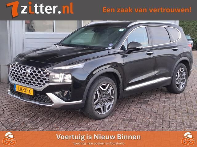 Zwart Gebruikt 2021 Hyundai Santa Fe Premium SUV | € 36.900 (Iets duurder) - Afbeelding 1/4
