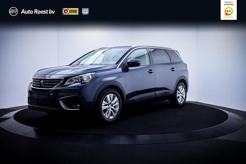 Blauw Gebruikt 2019 Peugeot 5008 Active MPV | € 17.925 (Goede deal) - Afbeelding 1/4