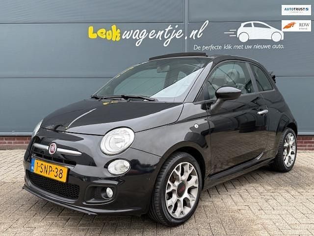 Zwart Gebruikt 2013 Fiat 500C Sport Cabriolet | € 7.440 (Iets duurder) - Afbeelding 1/4