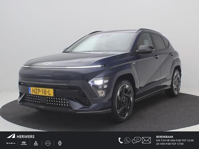 Sailing blue Occasion 2025 Hyundai Kona N Line SUV | € 37.290 (Super prijs) - Afbeelding 1/4