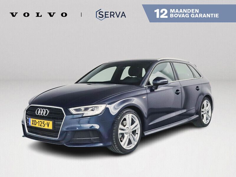 Blauw Gebruikt 2019 Audi A3 Sportback S-Line Hatchback | € 18.995 (Eerlijke prijs) - Afbeelding 1/4