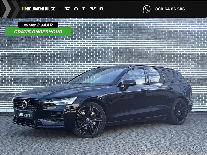 Zwart Gebruikt 2021 Volvo V60 R-Design Stationwagen | € 33.694 (Iets duurder) - Afbeelding 1/4