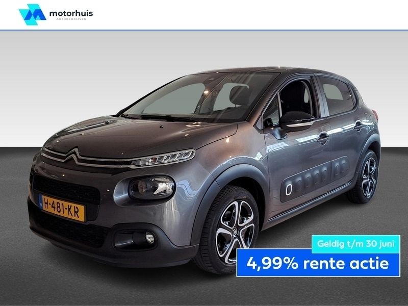 Grijs Gebruikt 2020 Citroën C3 Feel Hatchback | € 13.375 (Eerlijke prijs) - Afbeelding 1/4