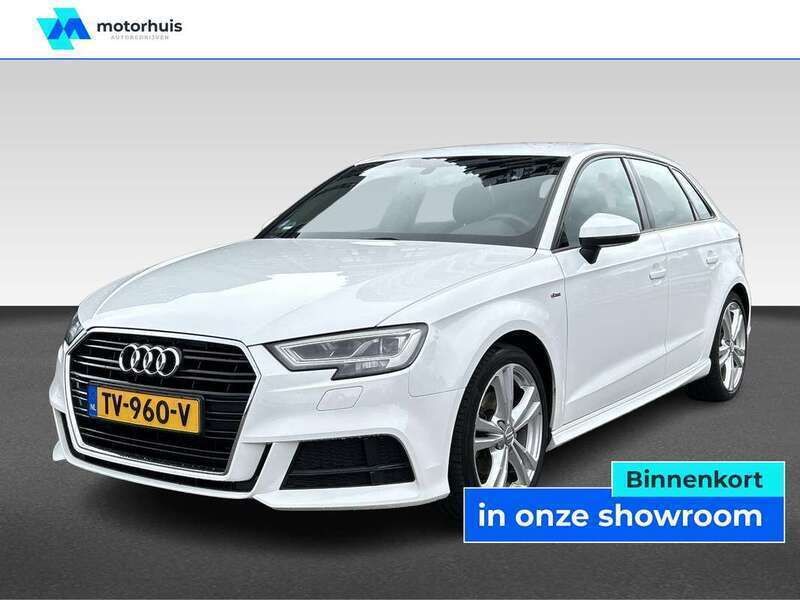 Wit Gebruikt 2018 Audi A3 Sportback S-Line Hatchback | € 21.930 (Eerlijke prijs) - Afbeelding 1/4