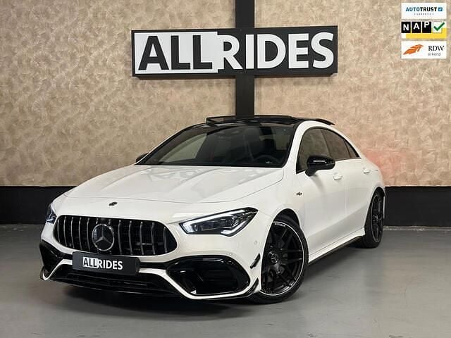 Wit Gebruikt 2023 Mercedes CLA45 AMG Premium Plus Sedan | € 69.950 (Super prijs) - Afbeelding 1/4