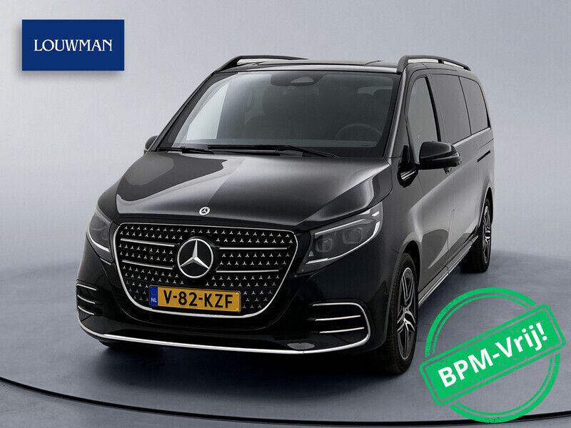 Zwart Nieuw 2024 Mercedes V300 Avantgarde MPV | € 92.845 (Eerlijke prijs) - Afbeelding 1/3