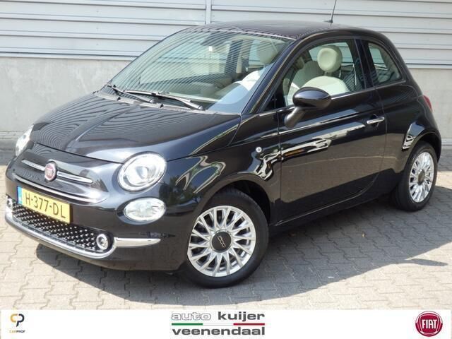 Zwart Gebruikt 2020 Fiat 500 Lounge Hatchback | € 11.940 (Eerlijke prijs) - Afbeelding 1/4