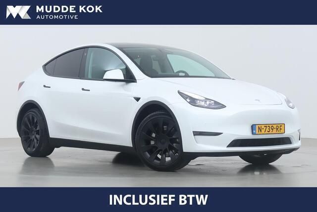 Wit Gebruikt 2021 Tesla Model Y Long Range SUV | € 30.800 (Super prijs) - Afbeelding 1/4