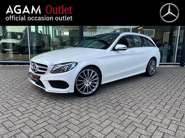 Wit Gebruikt 2017 Mercedes C180 Sport Edition Stationwagen | € 22.495 (Eerlijke prijs) - Afbeelding 1/4