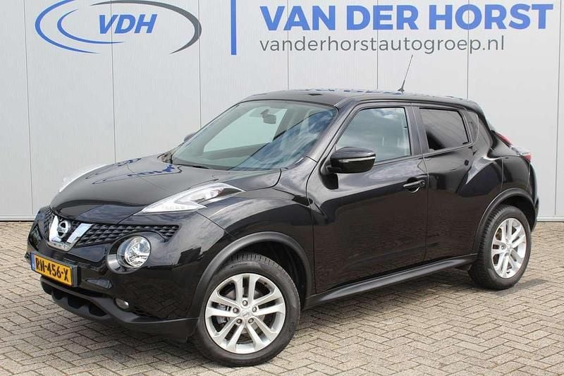 Zwart Gebruikt 2017 Nissan Juke Acenta SUV | € 13.380 (Eerlijke prijs) - Afbeelding 1/3